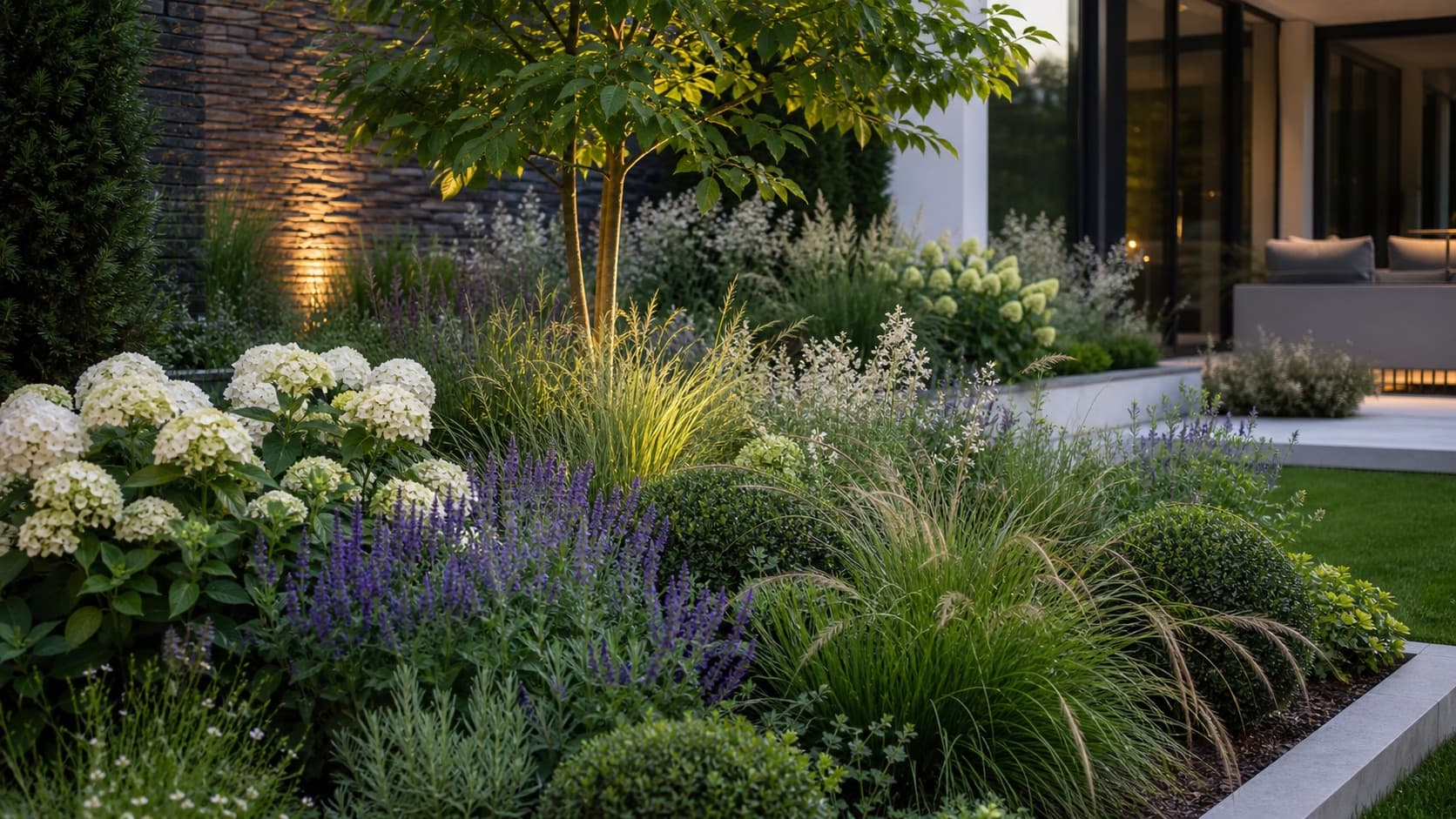 Stauden, Gräser und Gehölze mit natürlicher Gartenwirkung